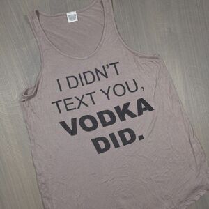 Color Bear Women's Large Gray Graphic Novelty Tank Top